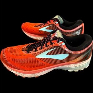 Brooks Ghost 10 DNA Coral Red Womens Athletic Sneakers
